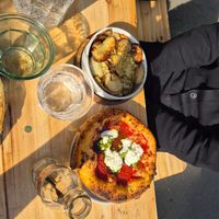 Lunch time meal at Purezza in Manchester