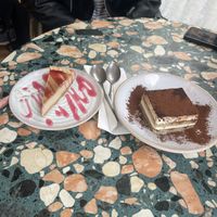 Tiramisu and cheesecake   at Purezza in Manchester