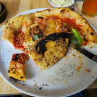Burnt inedible part at Purezza in Manchester
