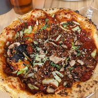 Gochujang pizza at Purezza in Manchester