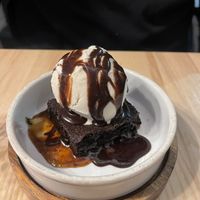 Salted caramel brownie   at Purezza in Manchester