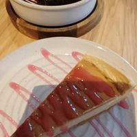 New York cheesecake and brownie (which came with wide choice of ice cream flavours) at Purezza in Manchester