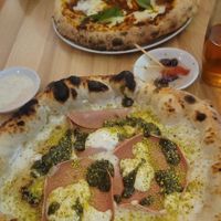 Pistaccio pizza at Purezza in Manchester