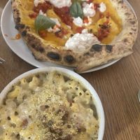 Mac and cheese, butternut squash and ndjua pizza   at Purezza in Manchester