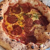 Hot Agave and Pepperoni/Salami at Purezza in Manchester