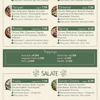 Speisekarte at FitFoodBox in Kassel