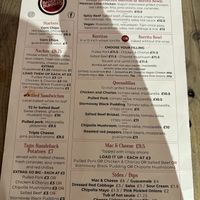 Menu   at Bandito Burrito in Windermere