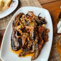 Gefüllte Aubergine at Eni Traditional Food in Berat