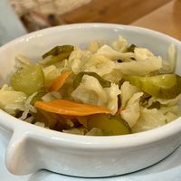 Pickled veg   at Eni Traditional Food in Berat