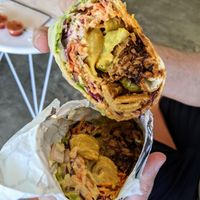 buffalo burrito at The Vegan Yacht in Austin
