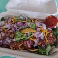 Gluten free bowl option for every burrito on the menu. This was freeto supremo at The Vegan Yacht in Austin