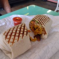 Smokehouse burrito at The Vegan Yacht in Austin
