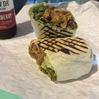 freeto burrito (and kombucha)  at The Vegan Yacht in Austin