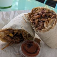 Frito burrito at The Vegan Yacht in Austin
