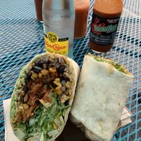 The comida burrito at The Vegan Yacht in Austin