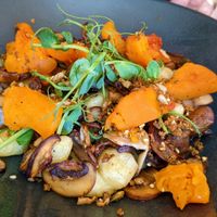 Mushroom & squash gnocchi at The Cross Gaits in Blacko