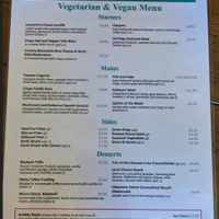 Vegan options at The Cross Gaits in Blacko
