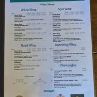 Vegan drinks list at The Cross Gaits in Blacko
