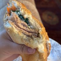 Vegetarian duck banh mi  at 163 Vietnamese Sandwiches & Bubble Tea in Boston