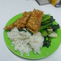 2 dishes over rice at Fook Luk Sau in Hong Kong Island