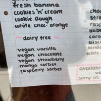 Dairy free! Vegan!  at Mac's in Linlithgow