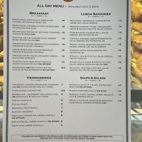 Daci & Daci (New Town) main menu (May 2021).  at Daci & Daci Bakers in New Town