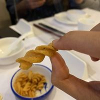 Wasabi fried fusilli  as appetiser at Vegelink in Hong Kong Island