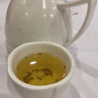 Delicious fried/roasted rice green tea  at Vegelink in Hong Kong Island