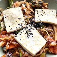Veggie stir fry (with tofu)  at Gaia's Urban Eatery in Charlottetown