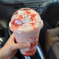 Strawberry milkshake at Fig Kitchen & Market in Uxbridge