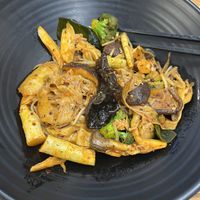 Tofu +mushroom+veggies stir fry  at Lahyanggak Maratang 라향각 마라탕 in Seoul