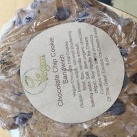 vegan ice cream cookie sandwich at The Great Escape Ice Cream Parlor in Watkins Glen