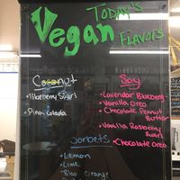 July 2018 Vegan Menu
The Great Escape Ice Cream Parlor, Watkins Glen, NY at The Great Escape Ice Cream Parlor in Watkins Glen