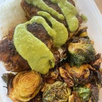 Peruvian Chick’n was so good with cilantro sauce  at Nosh in Seoul