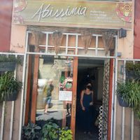 Outside at Abissinia in Barcelona