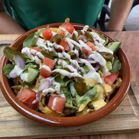 Kapsalon (nice and spicy) at Vegan Temple Bar in Amsterdam