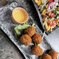 Bitterballs   at Vegan Temple Bar in Amsterdam