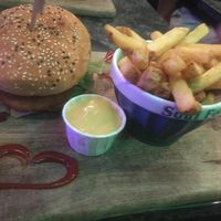 Love Burger  at Vegan Temple Bar in Amsterdam
