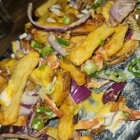 Loaded fries 🍟 at Vegan Temple Bar in Amsterdam