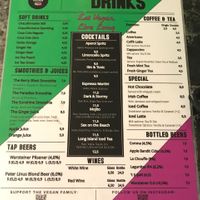 Drinks  at Vegan Temple Bar in Amsterdam