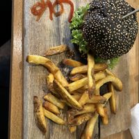 The temple Burger  at Vegan Temple Bar in Amsterdam