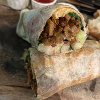 shawarma wrap  at Vegan Temple Bar in Amsterdam