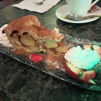 Dutch apple pie. at Vegan Temple Bar in Amsterdam