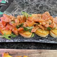 Bruschetta  at Vegan Temple Bar in Amsterdam