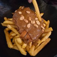 Chicken Satay Fries at Vegan Temple Bar in Amsterdam