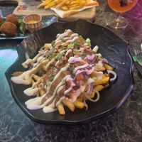 Satay Fries at Vegan Temple Bar in Amsterdam