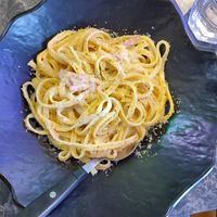 Most impressive carbonara at Vegan Temple Bar in Amsterdam