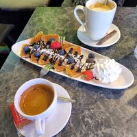 Stroopwaffel 😋 delicious at Vegan Temple Bar in Amsterdam