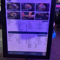 Menu  at Vegan Temple Bar in Amsterdam