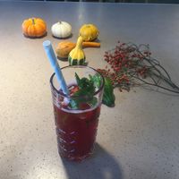 Red berry ice tea at Kaspar Schmauser in Nuremberg